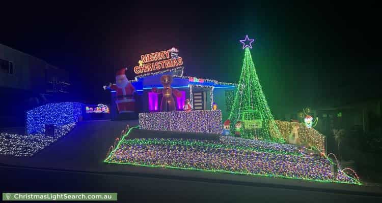 Christmas Light display at 52 Horizon Drive, Sorell
