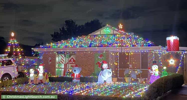Christmas Light display at 50 Fleetwood Drive, Narre Warren
