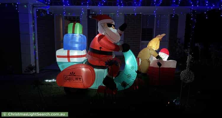 Christmas Light display at 23 Kurrua Grove, Dernancourt
