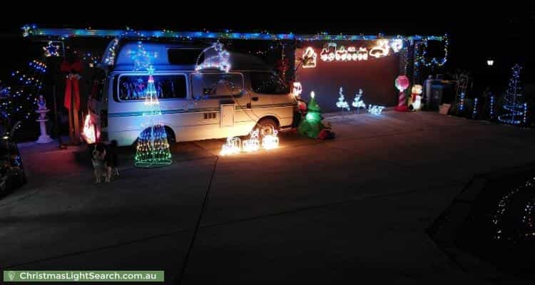 Christmas Light display at 23 Chowilla Street, Eden Hills