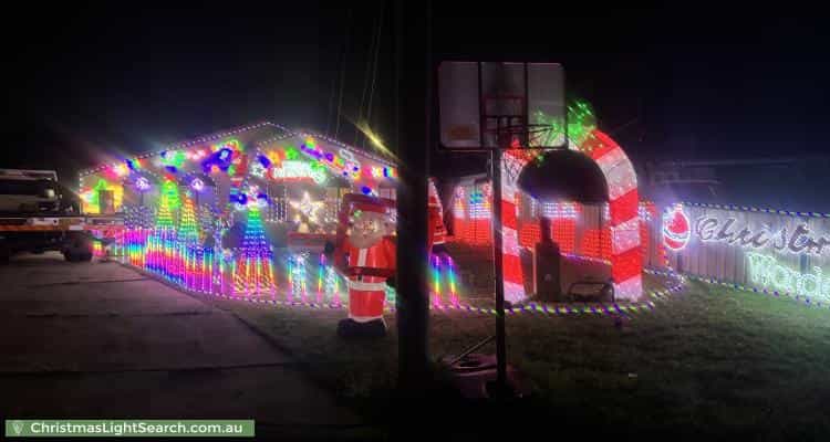 Christmas Light display at 12 Piper Close, Kingswood
