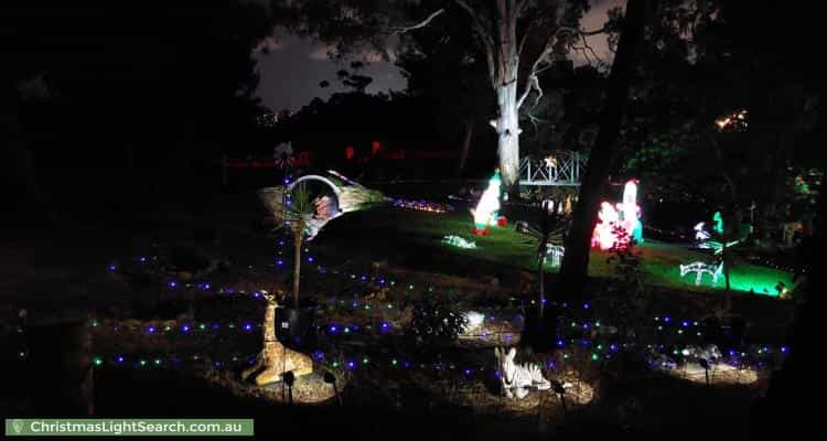 Christmas Light display at 23 Chowilla Street, Eden Hills