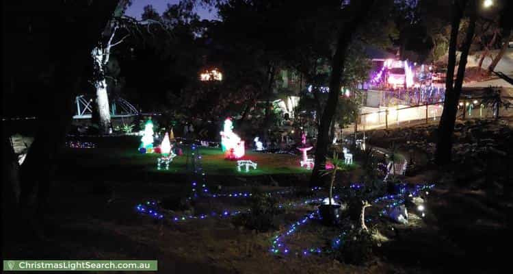 Christmas Light display at 23 Chowilla Street, Eden Hills