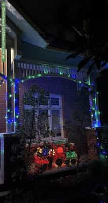 Christmas Light display at 54 Glass Street, Essendon