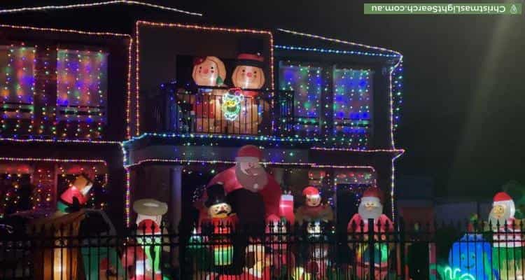 Christmas Light display at 37 Edgewater Circuit, Cairnlea
