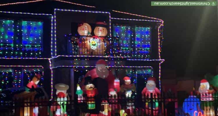 Christmas Light display at 37 Edgewater Circuit, Cairnlea