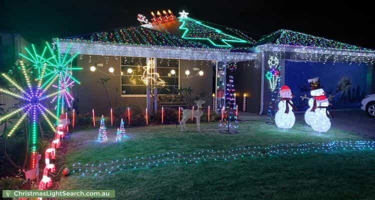 Christmas Light display at 32 Goldsbrough Entrance, Helena Valley