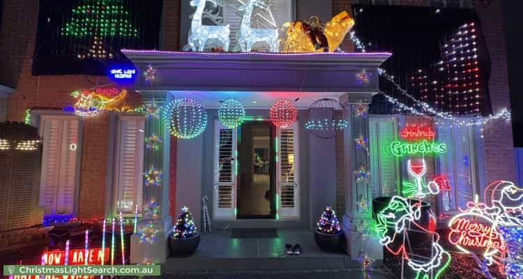 Christmas Light display at 3 Brailsford Road, Bentleigh