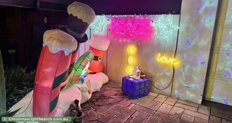 Christmas Light display at 22 Alexis Street, Hope Valley