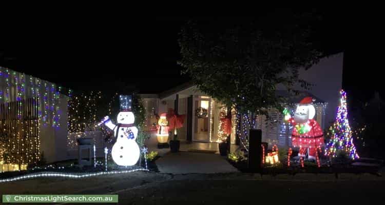 Christmas Light display at 37 Richter Close, Fadden