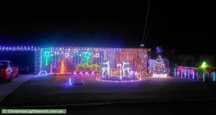 Christmas Light display at 14 Deighton Drive, Rosebud
