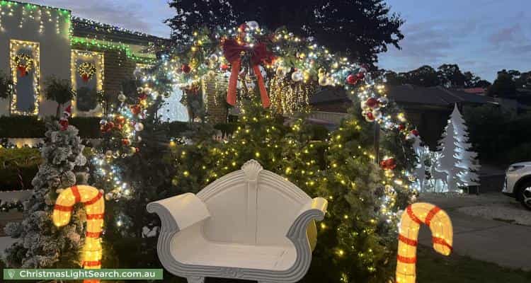 Christmas Light display at 7 Lightwood Avenue, Seymour