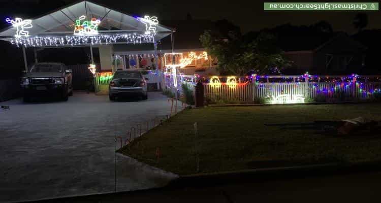 Christmas Light display at 10 Crabtree Way, Medina