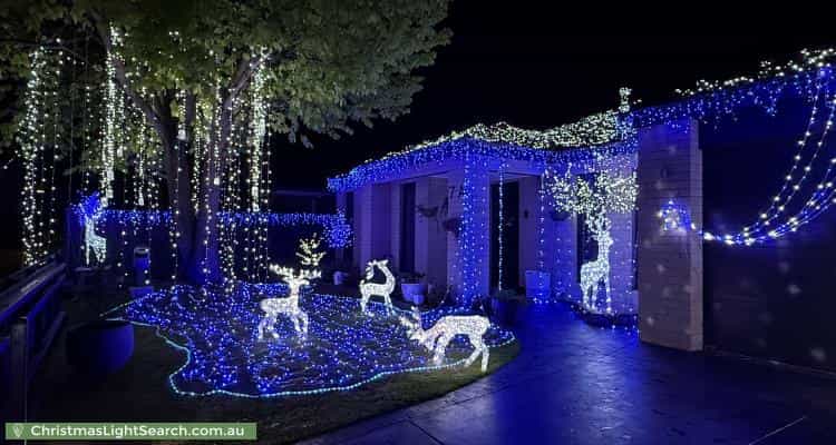 Christmas Light display at 7A Brandary Place, Hastings