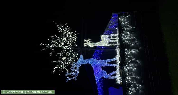 Christmas Light display at 7A Brandary Place, Hastings