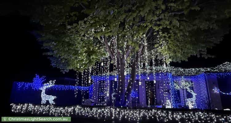Christmas Light display at 7A Brandary Place, Hastings