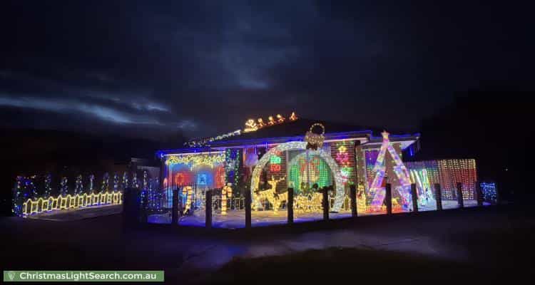 Christmas Light display at 10 Atlas Drive, Cranbourne West