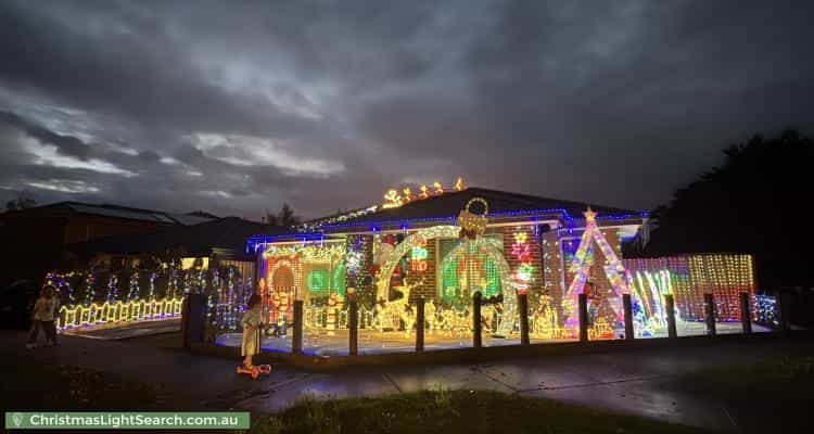 Christmas Light display at 10 Atlas Drive, Cranbourne West