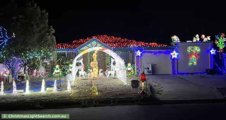 Christmas Light display at  Oakover Turn, Greenfields