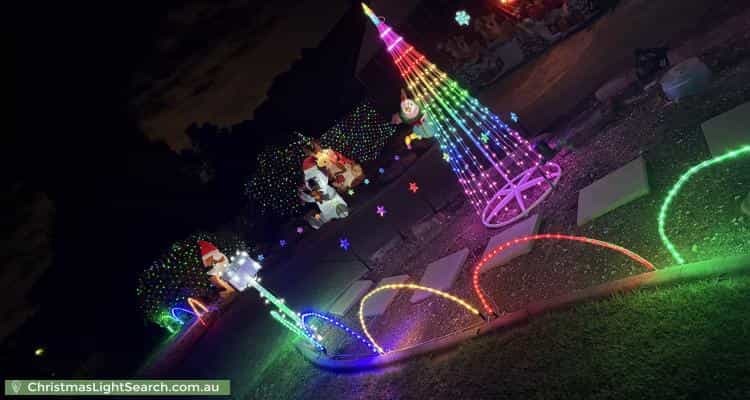 Christmas Light display at 5 Sunshine Court, Wynn Vale