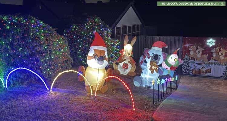 Christmas Light display at 5 Sunshine Court, Wynn Vale