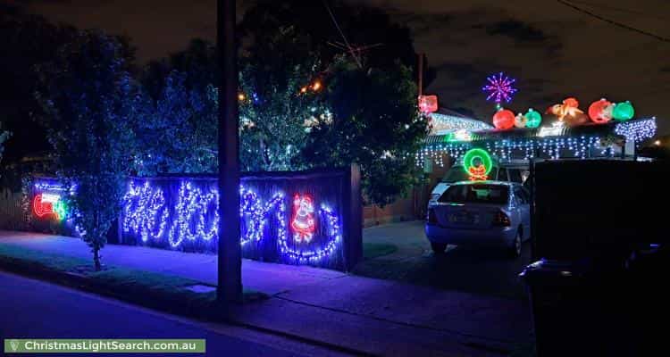 Christmas Light display at 15 Jeanette Street, Woodville Park