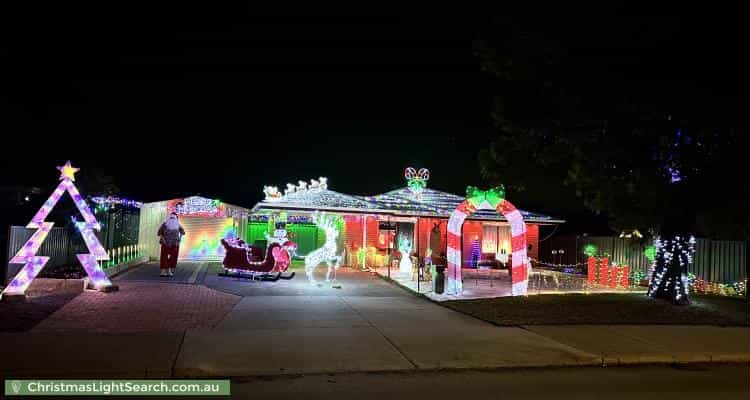Christmas Light display at 91 Tijuana Road, Brookdale