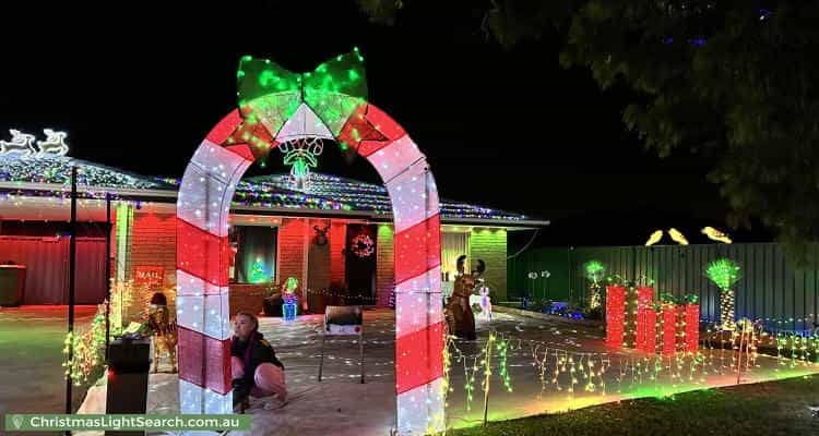 Christmas Light display at 91 Tijuana Road, Brookdale