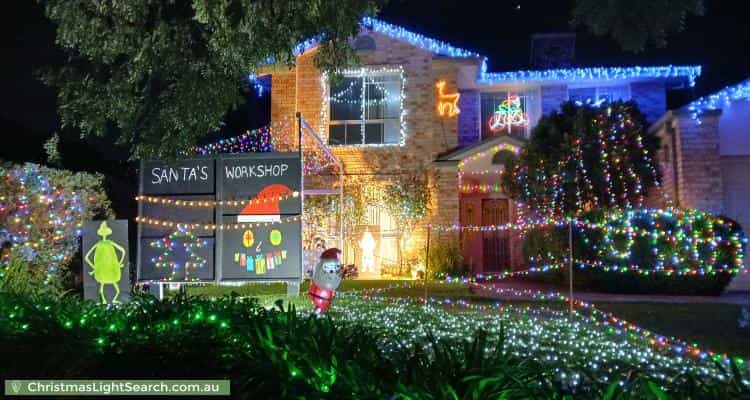 Christmas Light display at 6 Tuscan Avenue, Kellyville