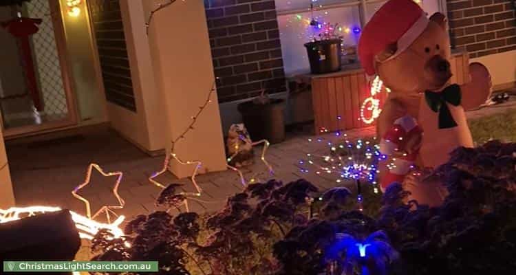 Christmas Light display at 6B Banks Crescent, Evanston