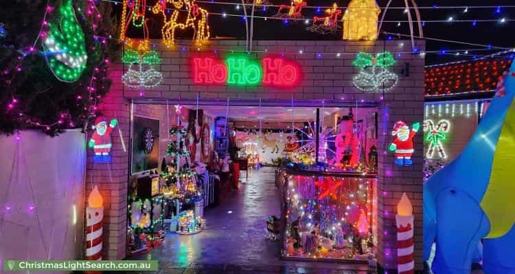 Christmas Light display at 4 Yalta Court, Clayton South