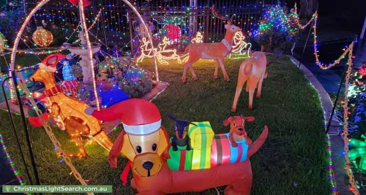 Christmas Light display at 4 Yalta Court, Clayton South