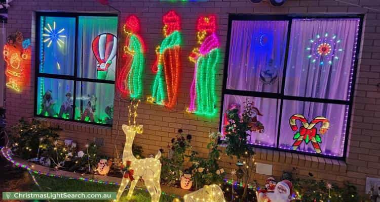Christmas Light display at 4 Yalta Court, Clayton South