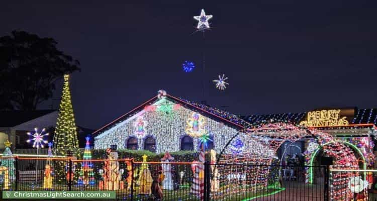 Christmas Light display at 12 Concorde Place, Saint Clair