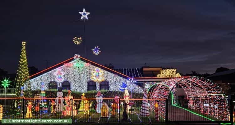 Christmas Light display at 12 Concorde Place, Saint Clair