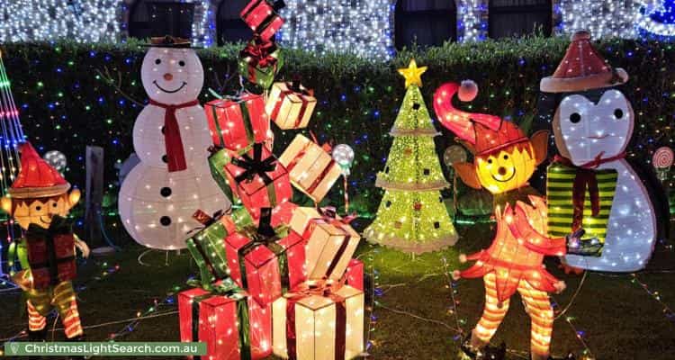 Christmas Light display at 12 Concorde Place, Saint Clair
