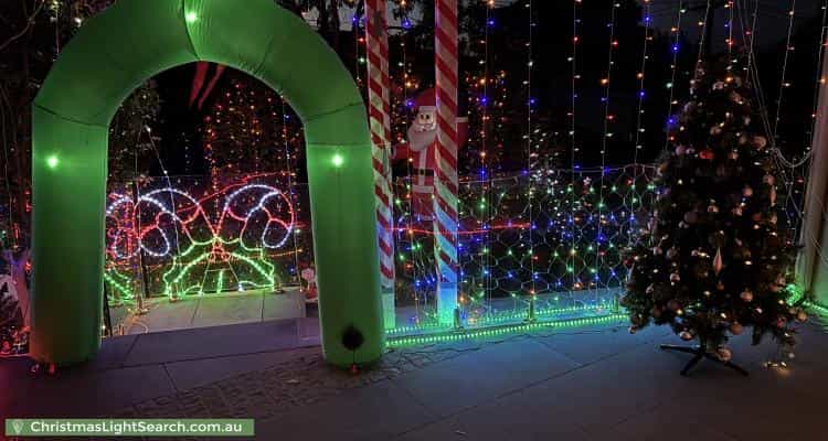 Christmas Light display at 28 Andrew Street, Mount Waverley