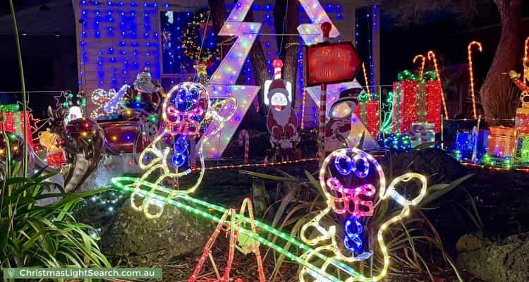 Christmas Light display at 76 Prince Street, Mornington