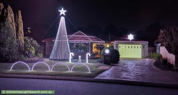 Christmas Light display at 22 Burtonia Place, Canning Vale
