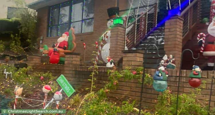 Christmas Light display at 16 Mandurah Place, Ngunnawal