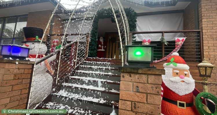 Christmas Light display at 16 Mandurah Place, Ngunnawal