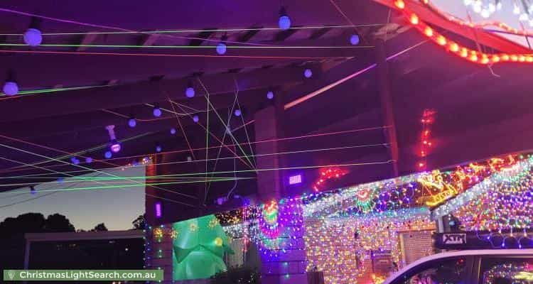 Christmas Light display at 13 Astinal Drive, Gosnells