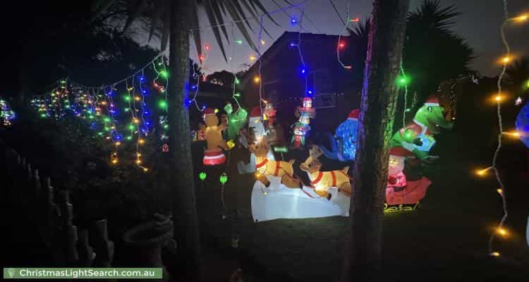Christmas Light display at 12 Mudford Street, Sunshine West