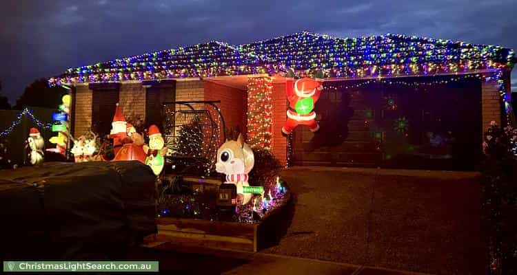 Christmas Light display at 58 Tangemere Way, Cranbourne East