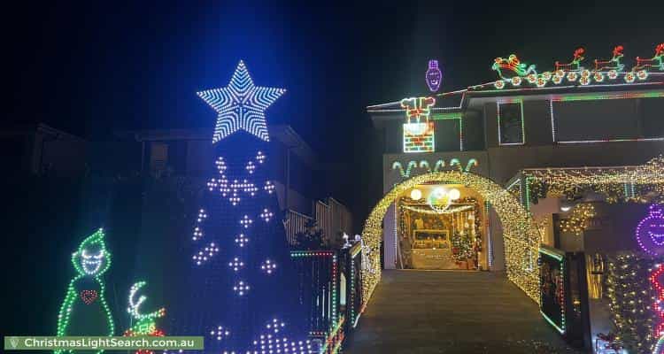 Christmas Light display at 91 Hennessy Avenue, Moorebank