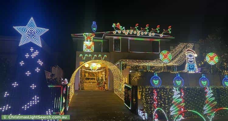 Christmas Light display at 91 Hennessy Avenue, Moorebank