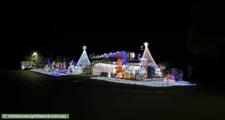 Christmas Light display at 36 Ballarat Street, Fisher