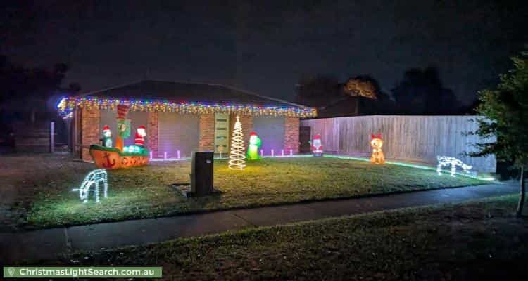 Christmas Light display at 11 Diane Close, Pakenham