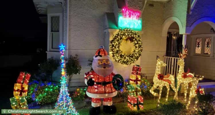 Christmas Light display at 35 Jessie Street, Preston