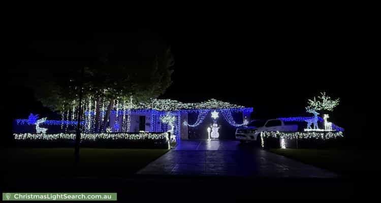 Christmas Light display at 7A Brandary Place, Hastings